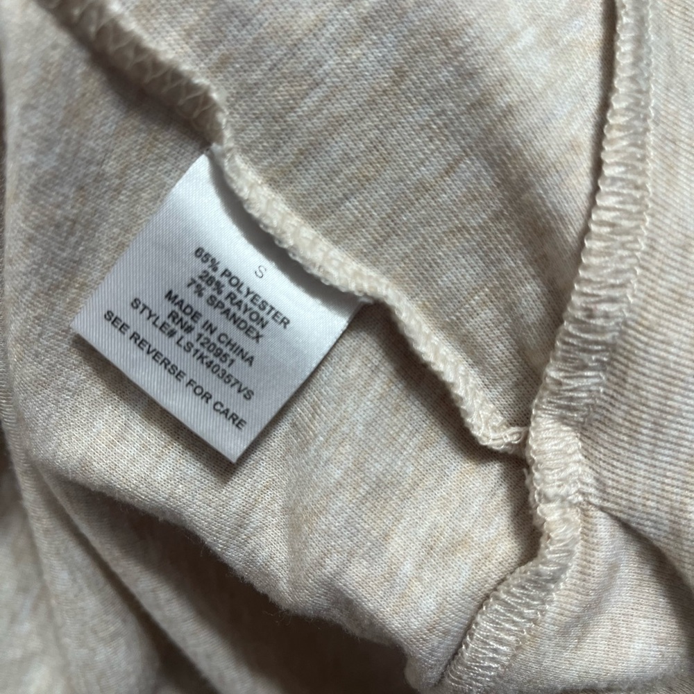 Olive + Oak Women's Sweater Size Small Open Front Cardigan Long Sleeve Cream - Picture 13 of 17